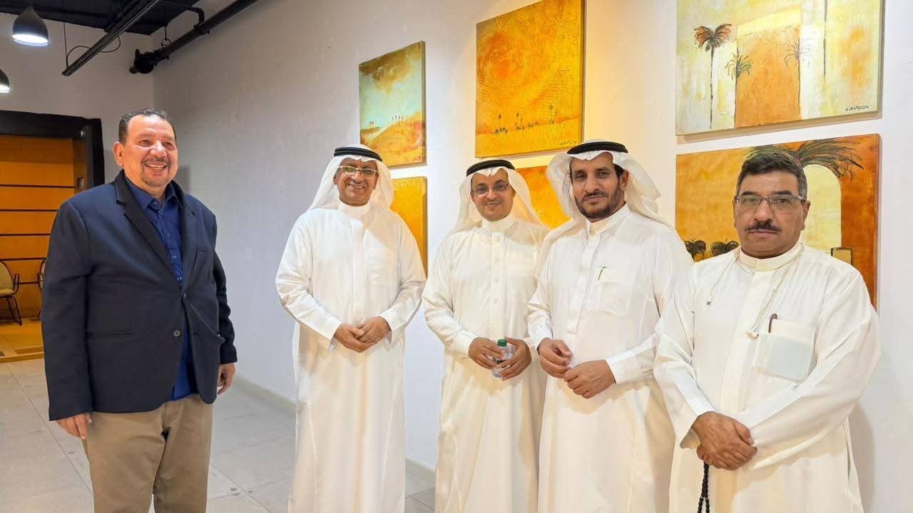 بالصور.. افتتاح معرض الباسقات للفنان محمد الشهري بأتيليه جدة للفنون 